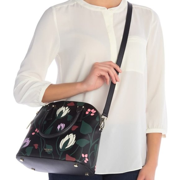 🎁Kate Spade Leather SylviaBloom Large Dome